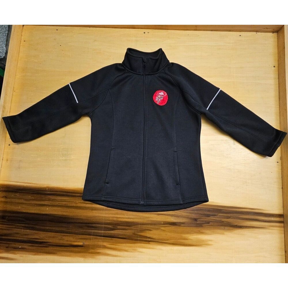 Ohio State Buckeyes Black Full Zip Jacket Women's Medium M(8-10) Polyester